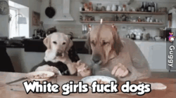 White girls fuck dogs