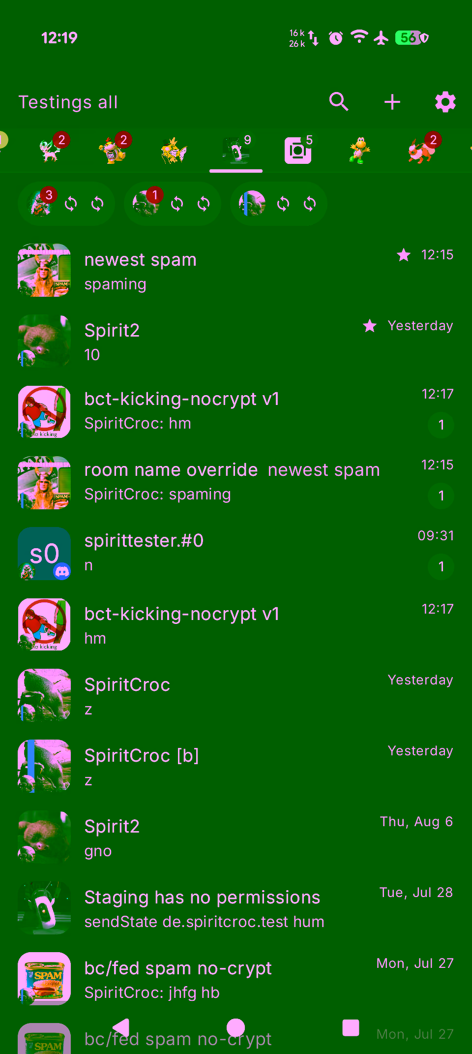 Screenshot from SchildiChat